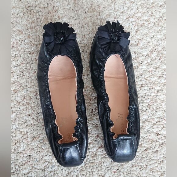 Ferca 81 Black Ballerina Flats size 37.5 - Picture 1 of 13